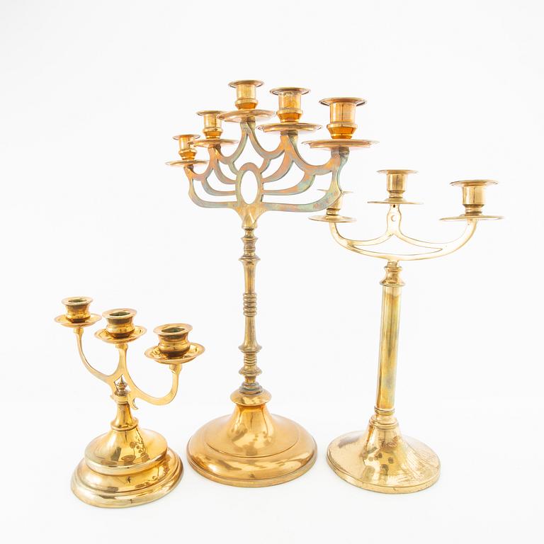 candelabras 3 pcs first half of the 20th century.