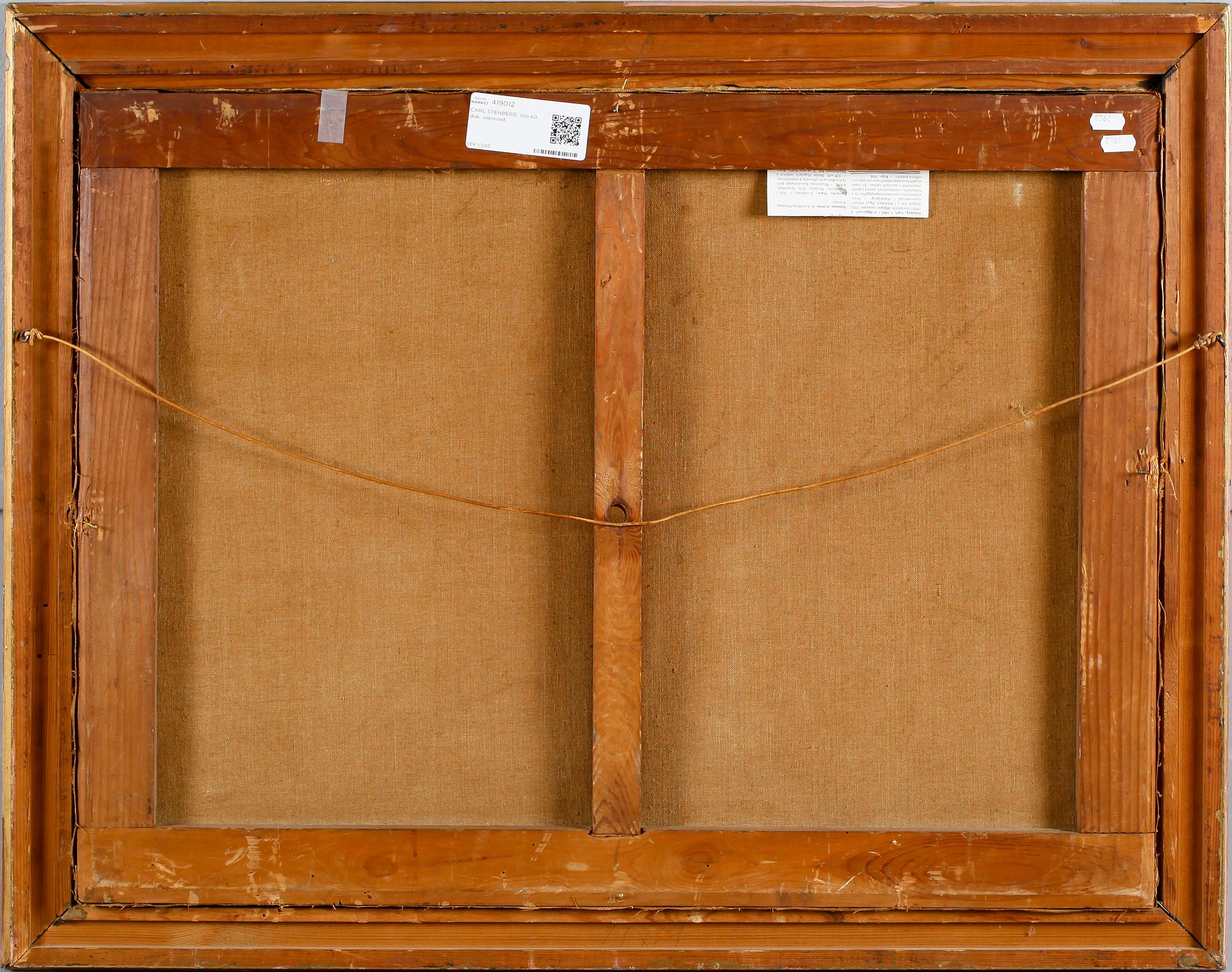 CARL STENBERG, olja på duk, signerad.