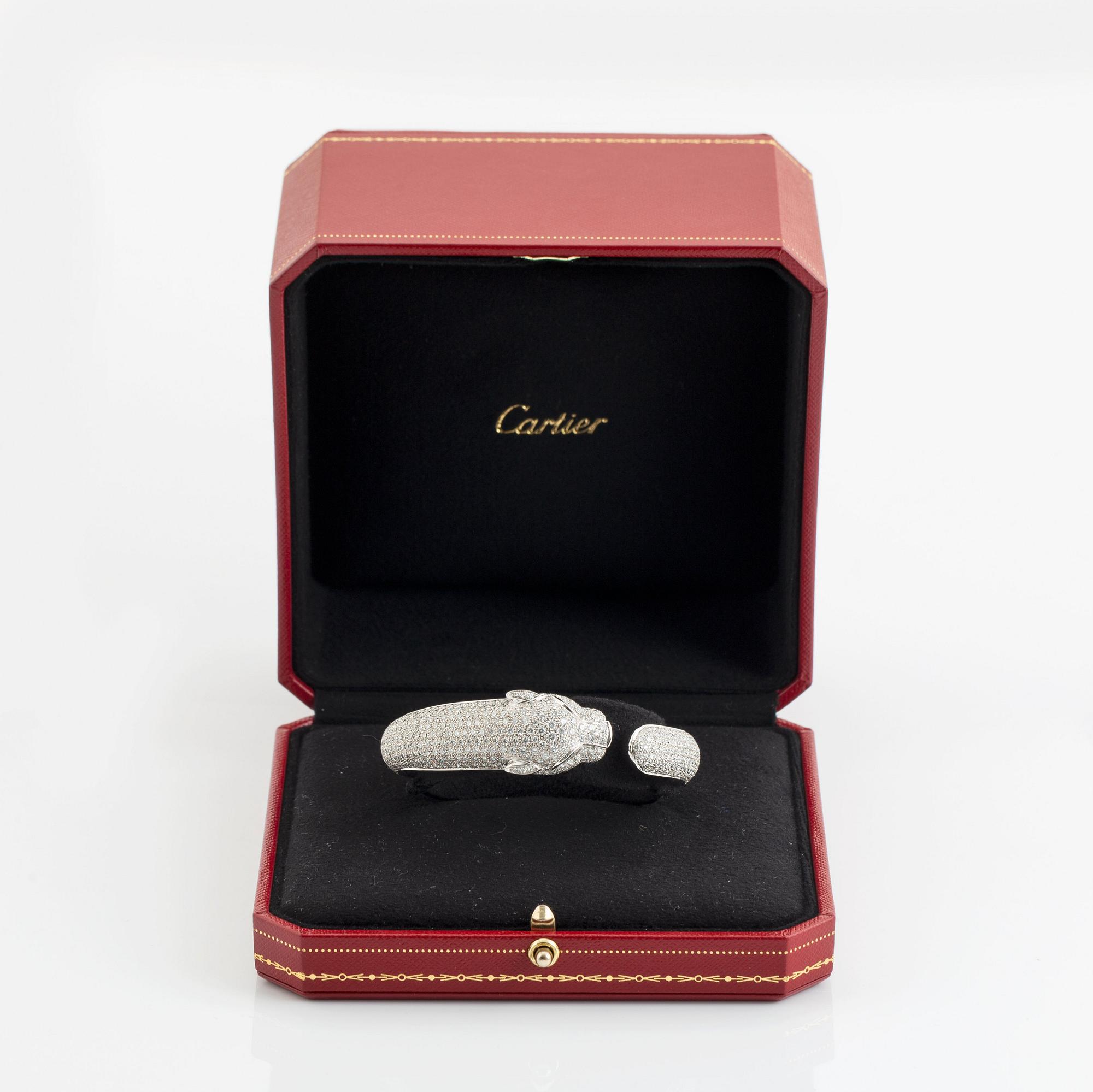 A Cartier Panthère bracelet.