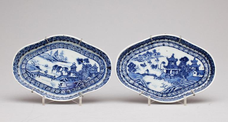 FAT ett par, kompaniporslin, Kina. Qianlong (1736-1796).