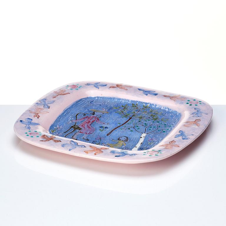 Rut Bryk, a stoneware dish, Arabia, Finland 1944.