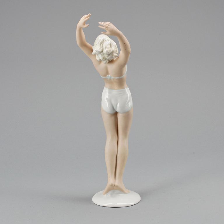 FIGURIN, porslin, art deco, Schaubach Kunst, Tyskland, 1930-tal.