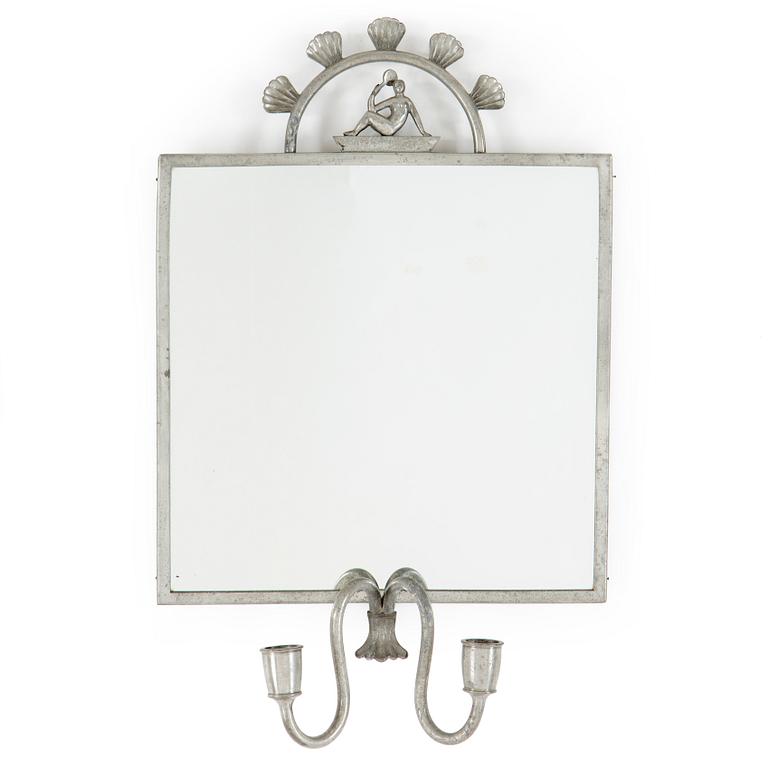 NILS FOUGSTEDT, a pewter mirror, Svenskt Tenn, 1940.