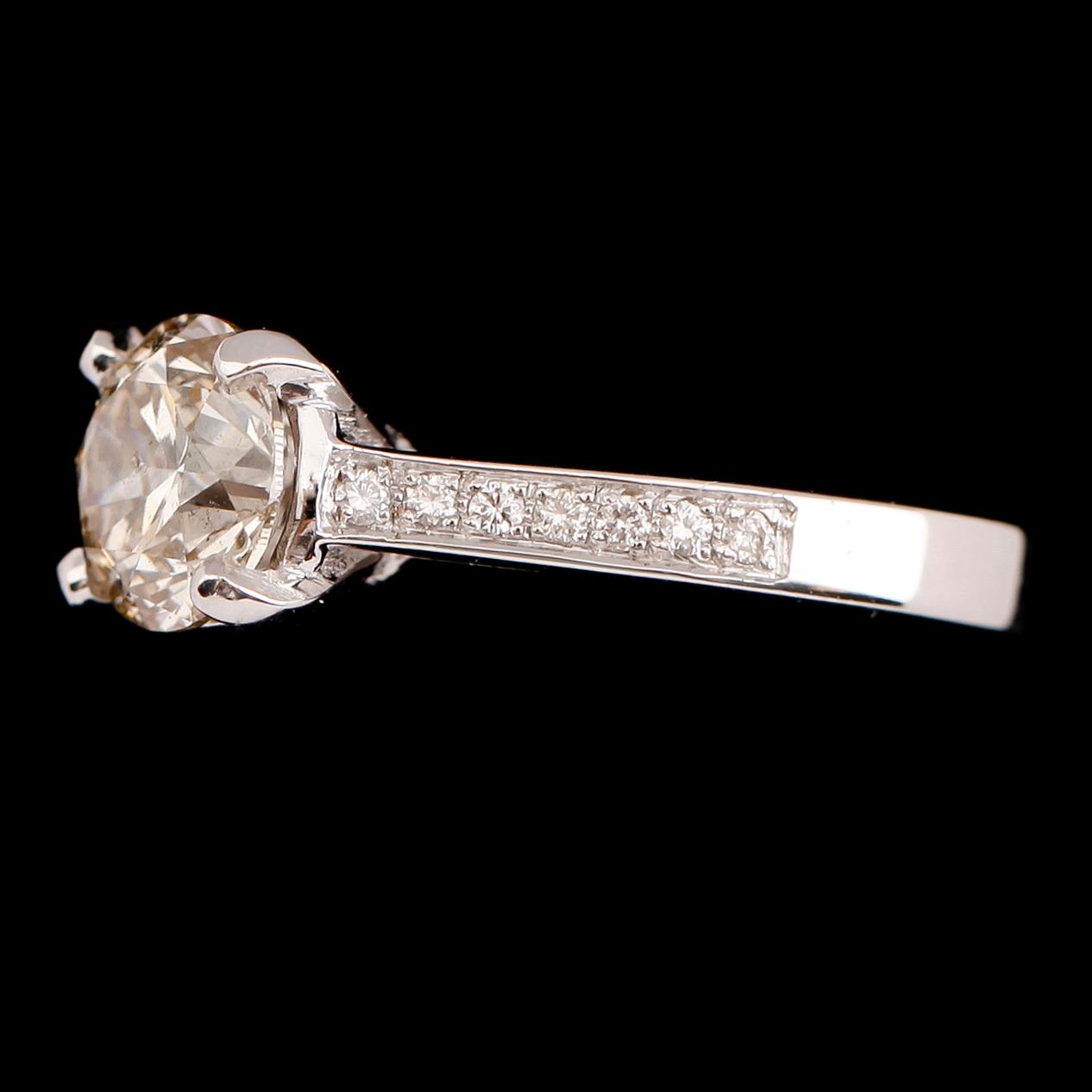 RING, 18 k vitguld, briljantslipade diamanter tot 2.19 ct.