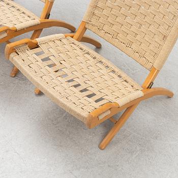 Ebert Wels, fällstolar, ett par, Jugoslavien, 1960-tal.