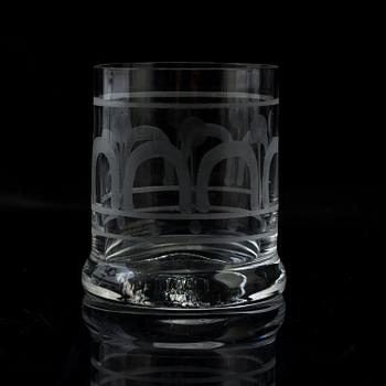BERTIL VALLIEN, servis, 82 delar, glas, "Husar", Boda, 1970-tal.