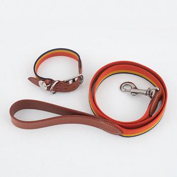 Hermès, "dog collar and leash, Rocabar III dog collar + leash".