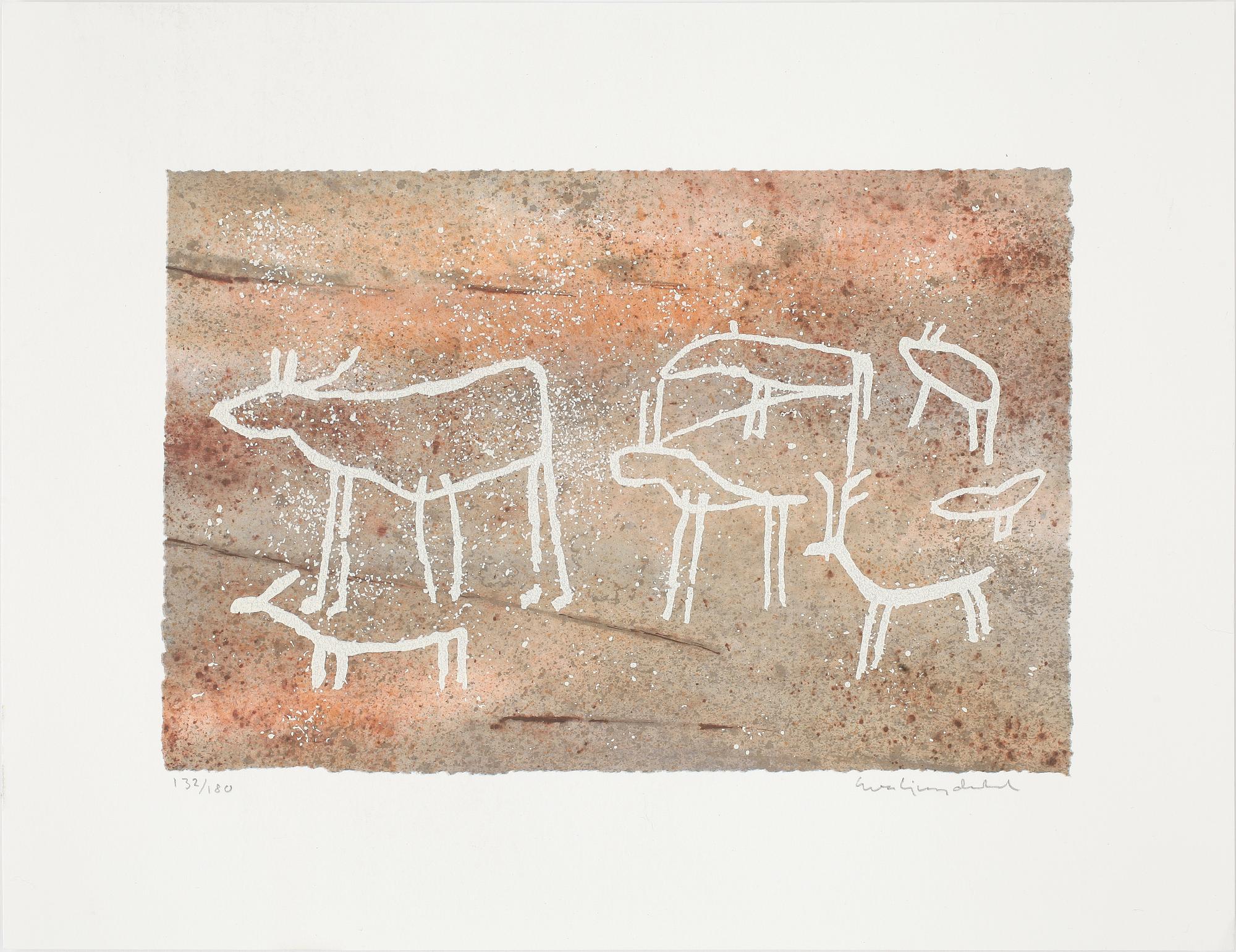 EVA LJUNGDAHL, 2 st färglitografier, signerade och numrerade 208/240 samt 132/180.