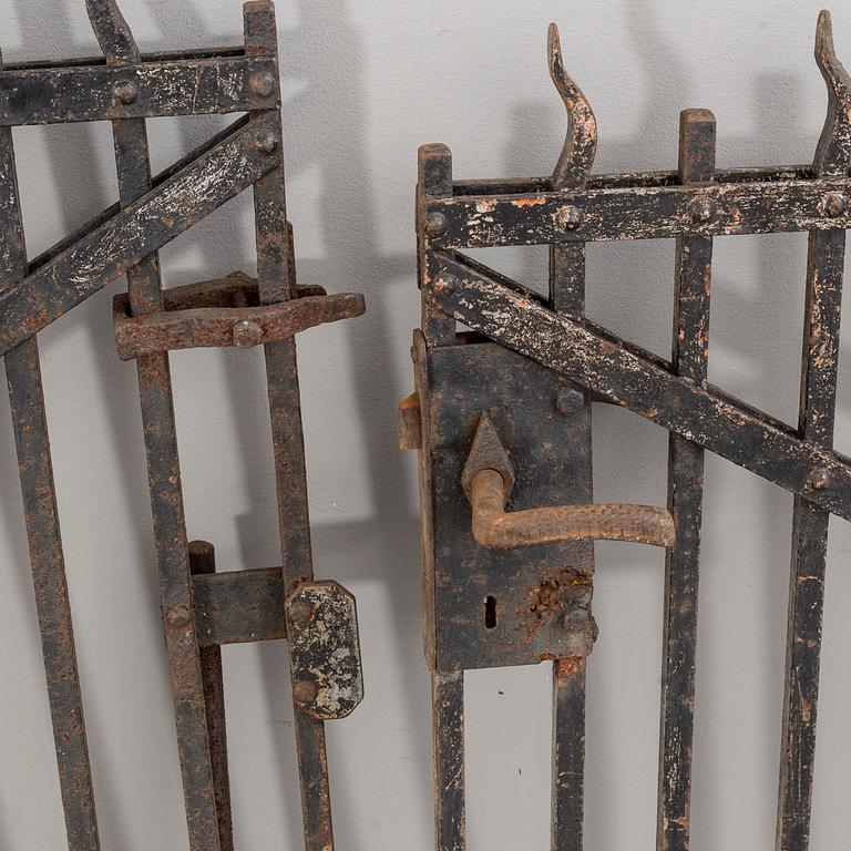 A pair of first part of 20th century iron gates.