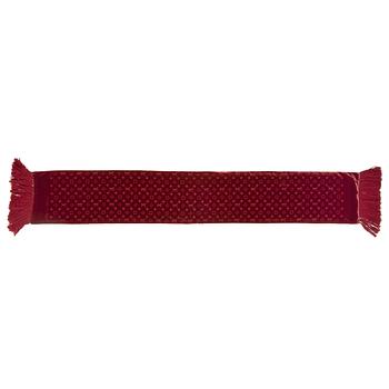 706. LOUIS VUITTON, a red velvet monogrammed scarf.