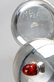 Anders Olsson skål samt ask med lock silver Mexiko 1900-tal.
