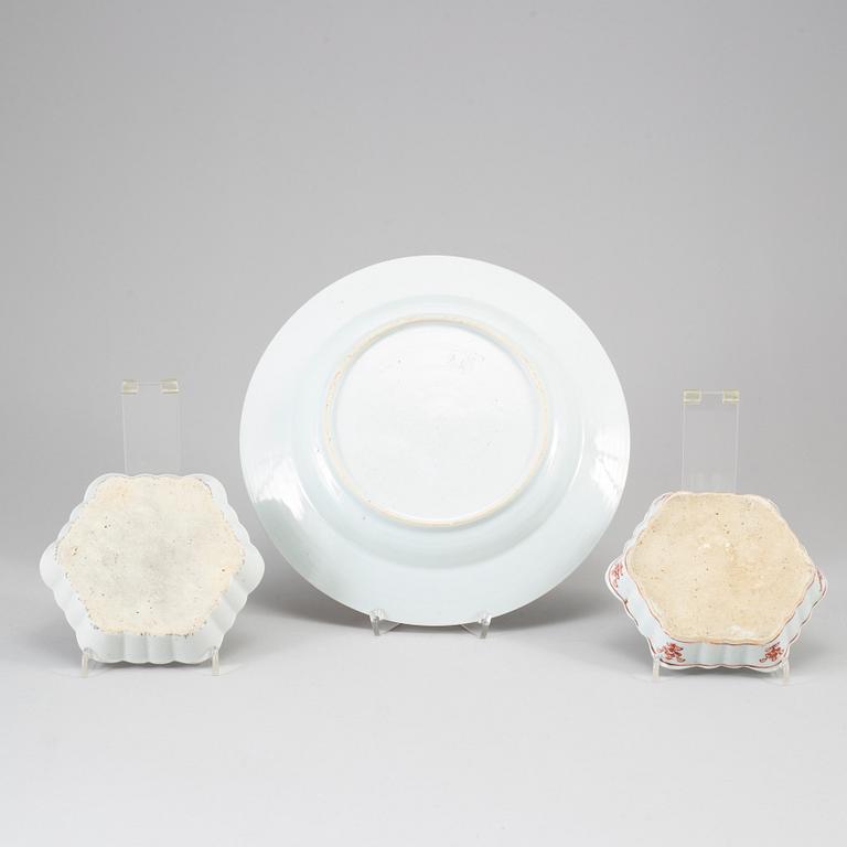 A group of porcelain, Qing dynasty, Qianlong (1736-95).