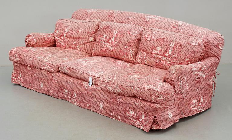 SOFFA samt FÅTÖLJ, Howardmodell, 1900-tal.