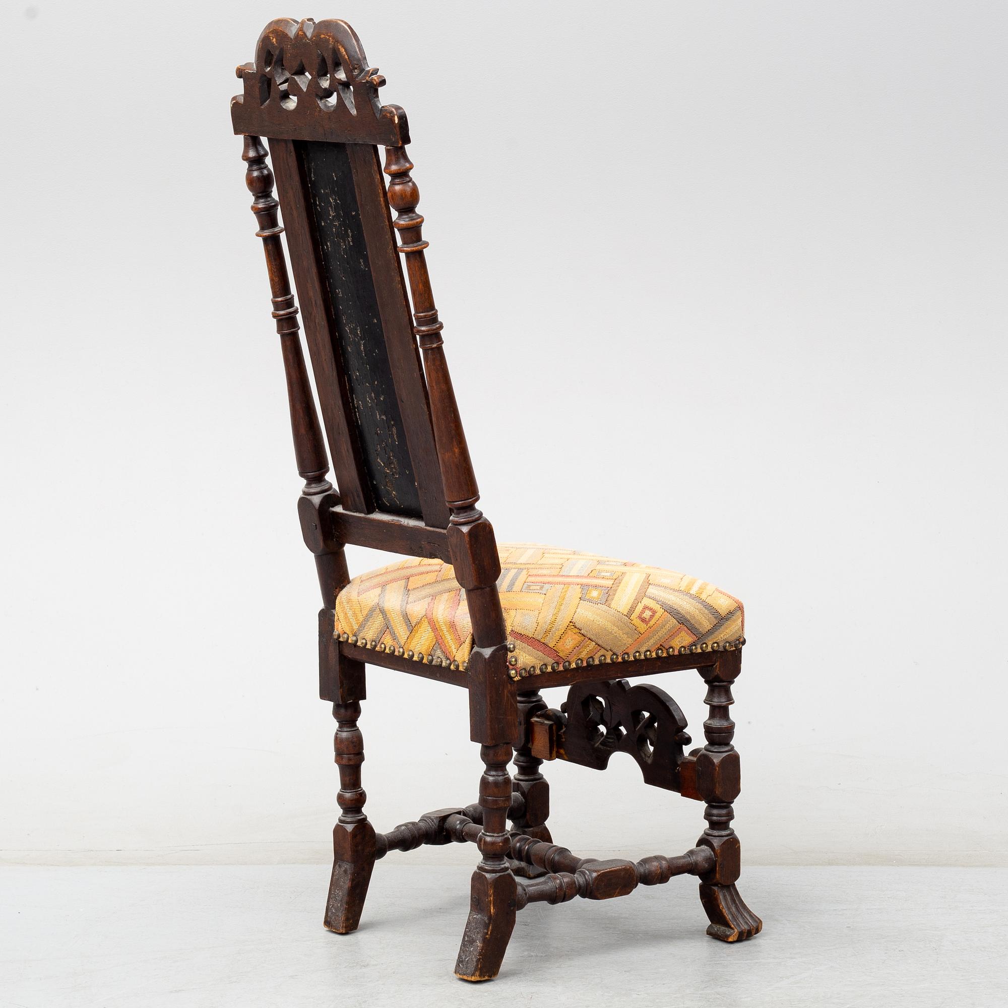 A first half of the 18th century late baroque chair.