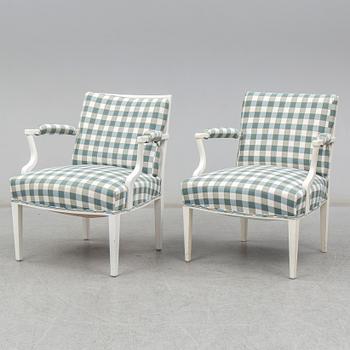 JOSEF FRANK, a pair of 969 armchairs for firma Svenskt Tenn.