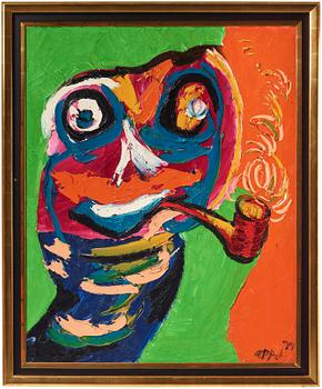 Karel Appel, ”Femme a la pipe”.