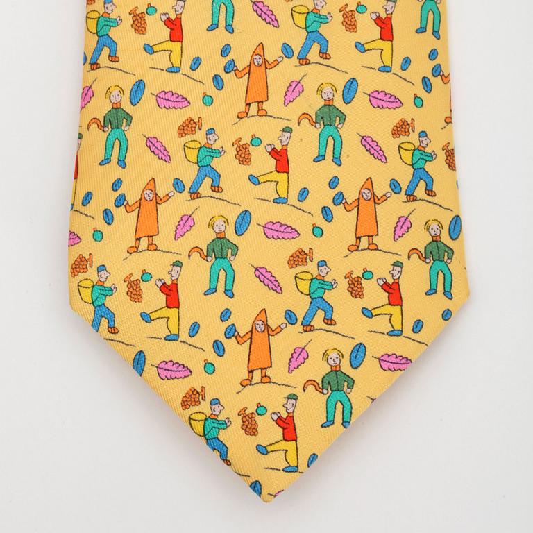 HERMÈS, a silk tie.
