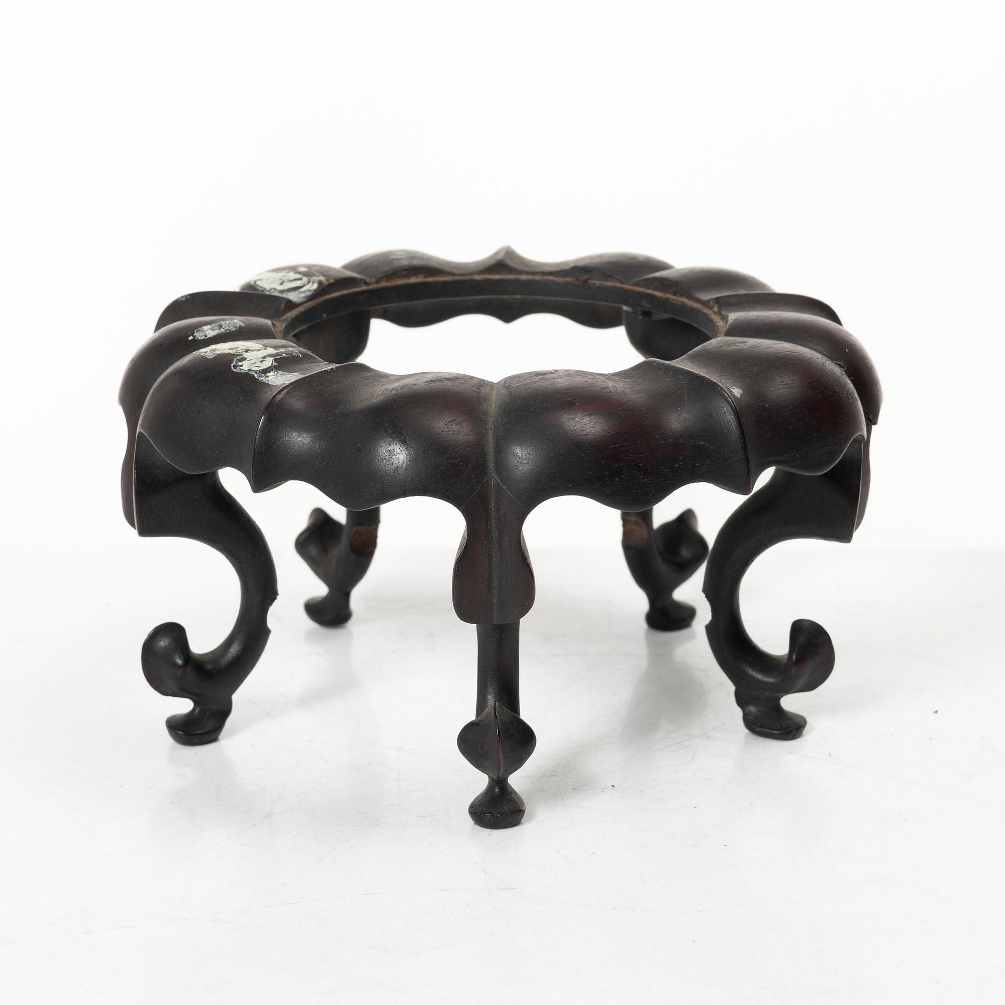 Parti, träställ, sju stycken, Qingdynastin.