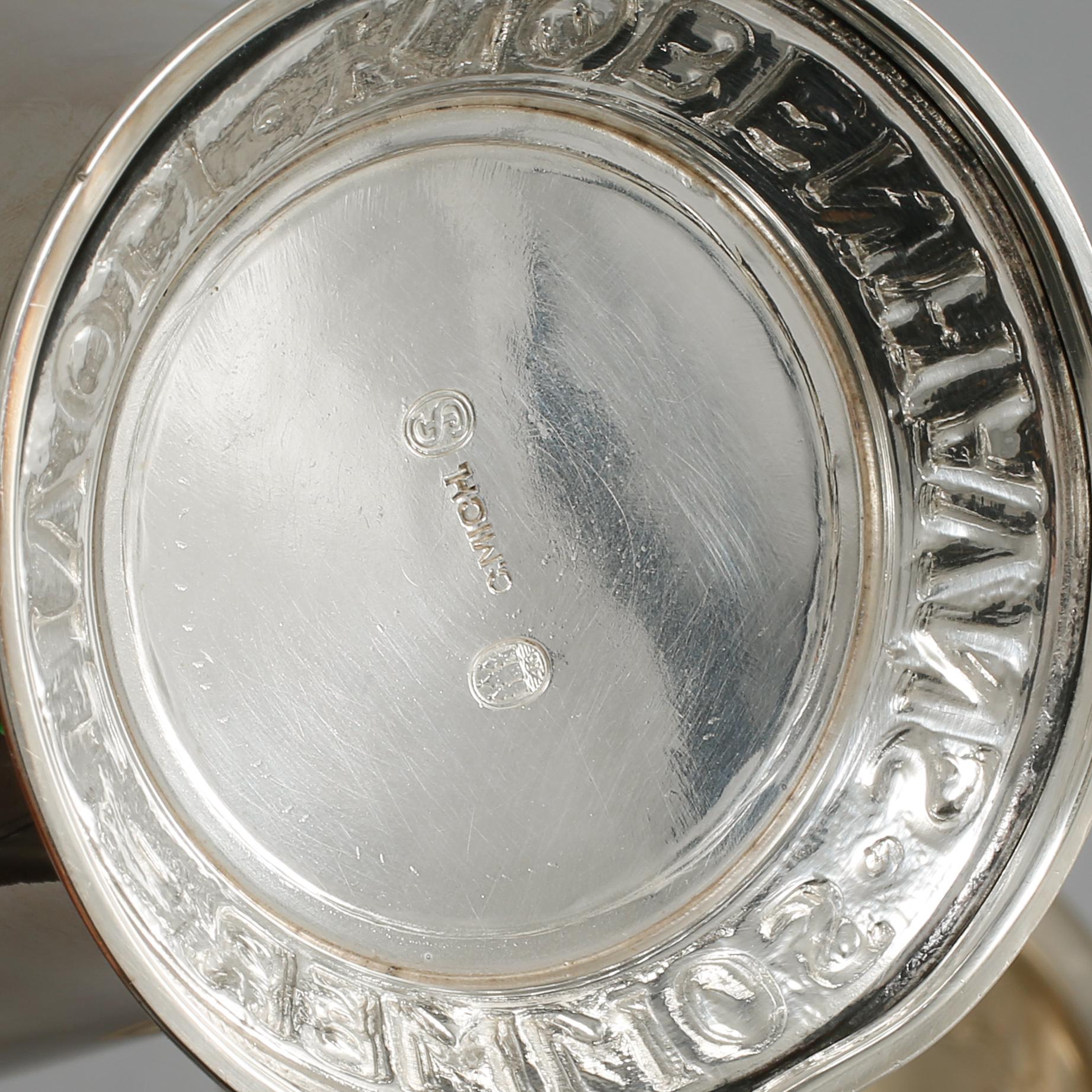 BÄGARE, 3 st, silver, 1900-tal. Vikt 560 gram.