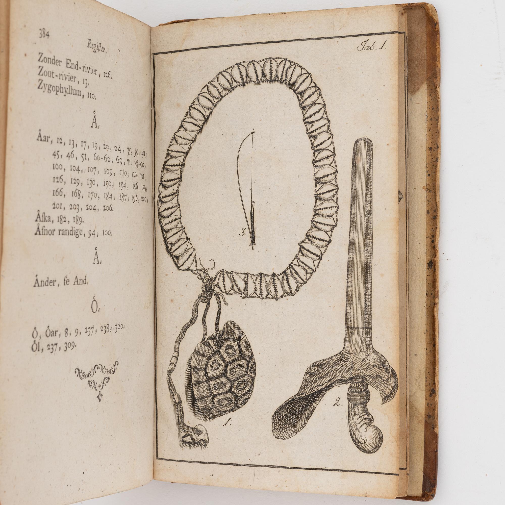 Books, four volumes,  Carl Peter Thunberg, Resa uti Europa, Africa, Asia 1770-1779. I-IV.