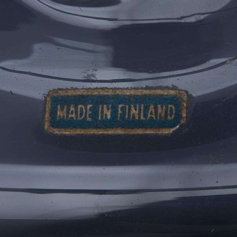 FLASKOR, 2 st, glas, Riihimäen Lasi Oy, 1900-talets mitt.