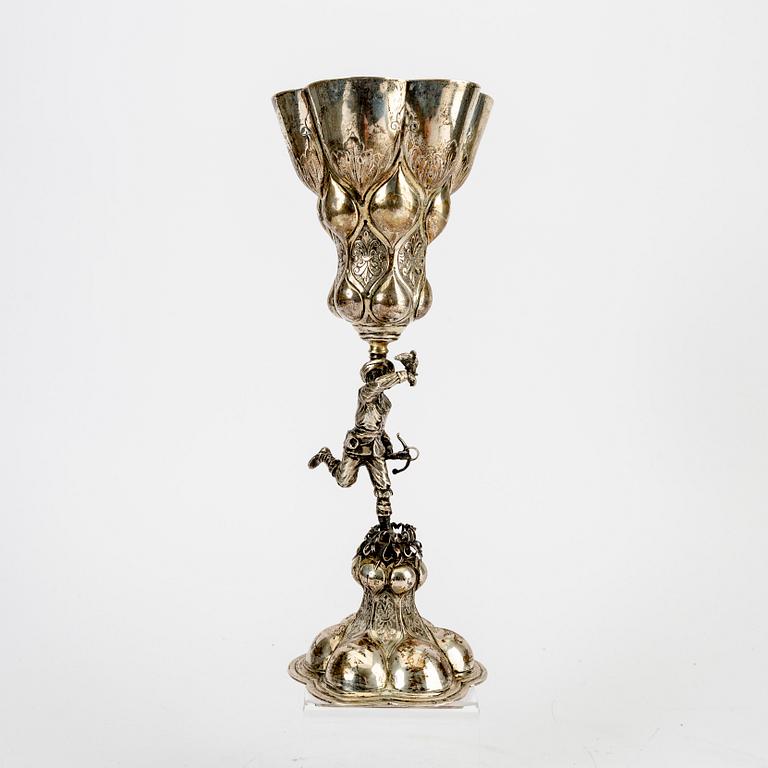 Ragnar Ericson druvpokal barockstil silver Malmö 1939.