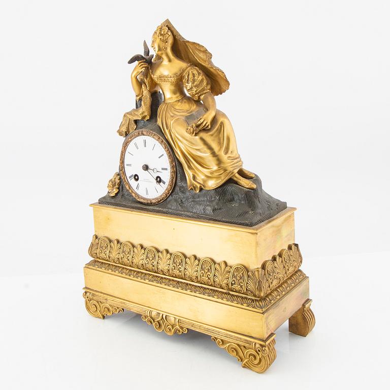 Mantel clock, late Empire period, mid/second half of the 19th century.