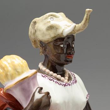 FIGURIN, porslin. Royal Copenhagen, Danmark, tidigt 1900-tal.