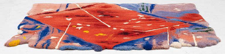 Arne Tengblad, tapet, tuftad i relief, Kasthall, 1987, 200 x 152 cm.