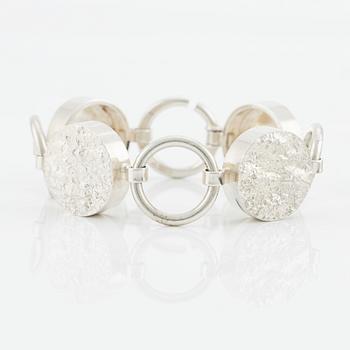 Necklace and bracelet, Ceson, silver, Gothenburg 1969 and 1970.