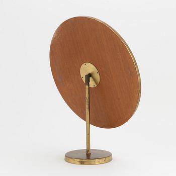 A Swedish Modern brass table mirror, 1940's/50's.