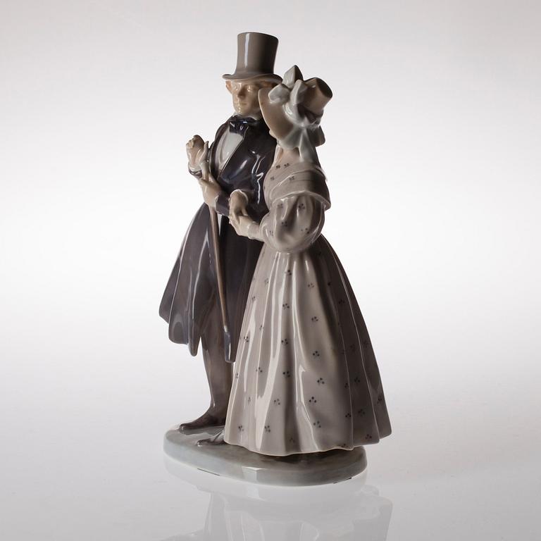 FIGURIN, porslin, Christian Thomsen, Royal Copenhagen 1914.