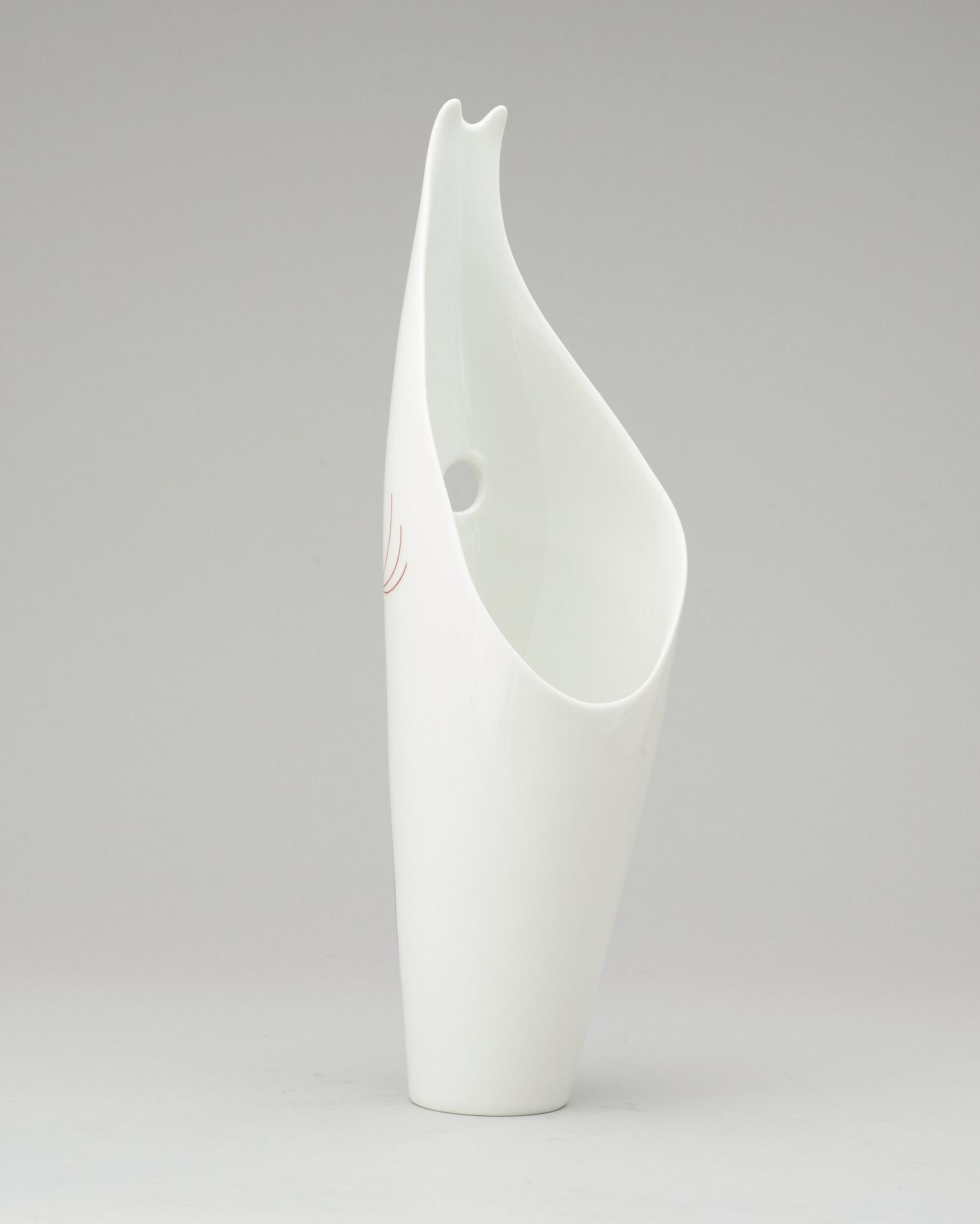 A Beate Kuhn porcelain vase, decorated by Klaus Bendixen, Rosenthal, Germany 1950's.
