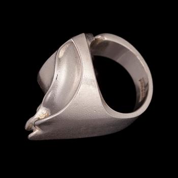 BJÖRN WECKSTRÖM, RING, "Sagitta" sterling silver,  Lapponia 1974. Vikt 8 g.