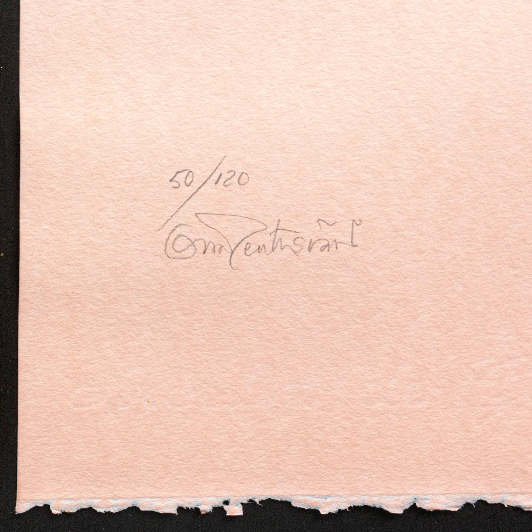 Oscar Reutersvärd, two color lithographes, signed 50/120.