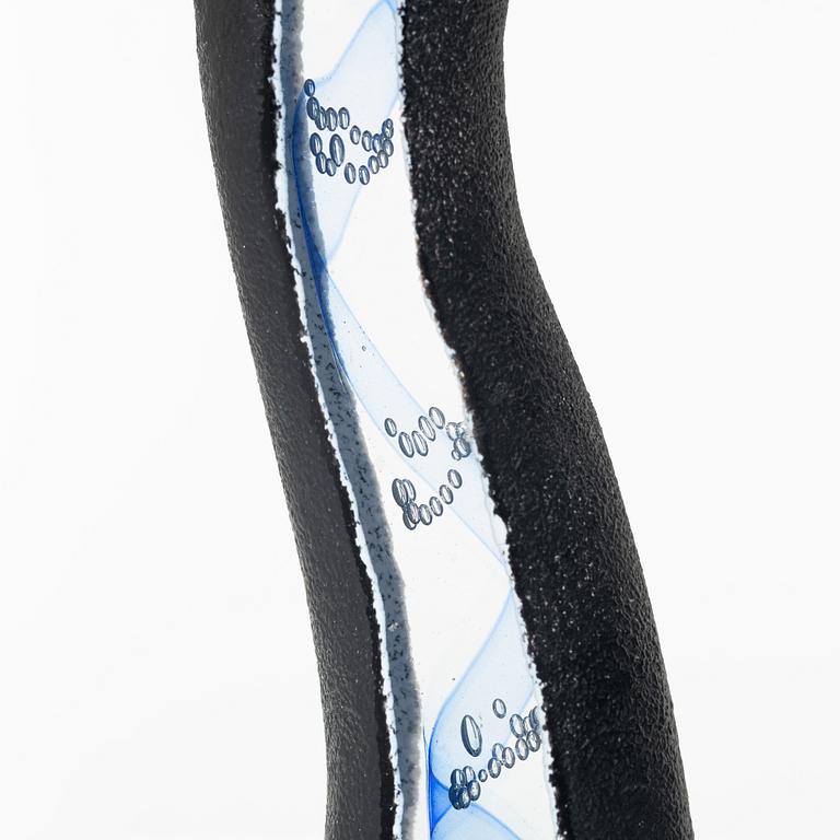 Kjell Engman, skulptur/vägglampa, glas, Kosta Boda, limiterad upplaga.