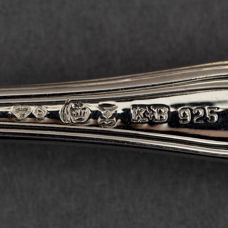 A german silver cutlery service, silver 800, including Bruckmann (68+ 24 pieces).