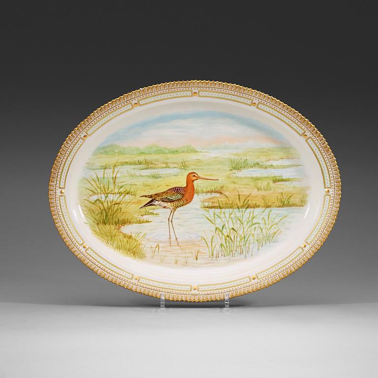 FAT, tre stycken, porslin. "Fauna Danica", Kunglig Dansk, 1900-tal.