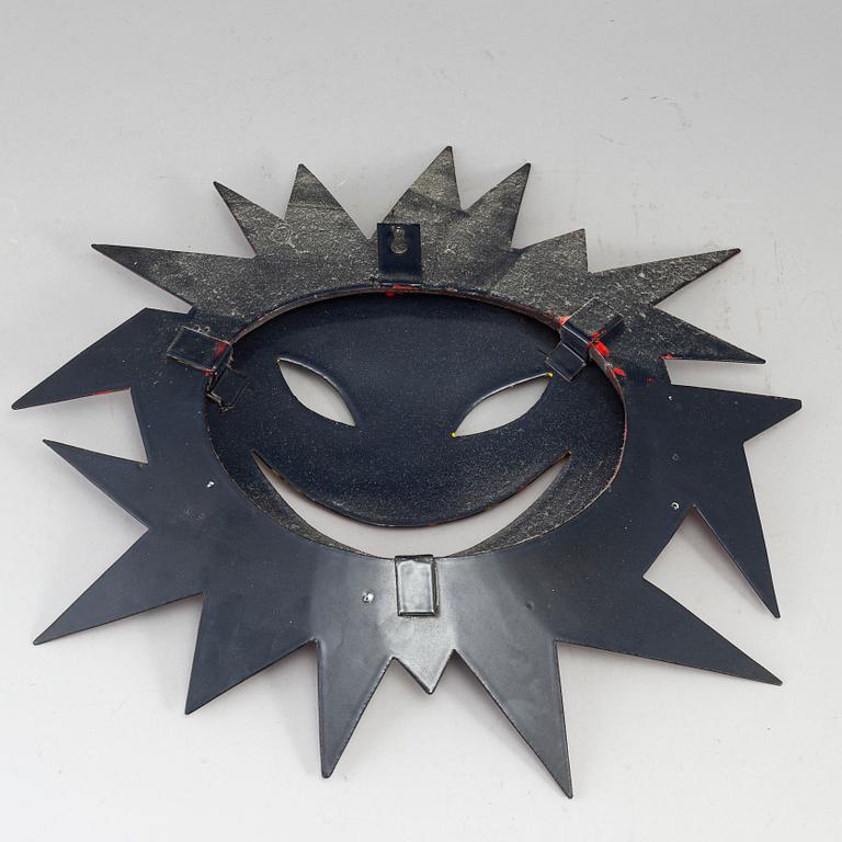STIG LINDBERG, attributed to. An enameled tin wall sculpture, Gustavsberg.