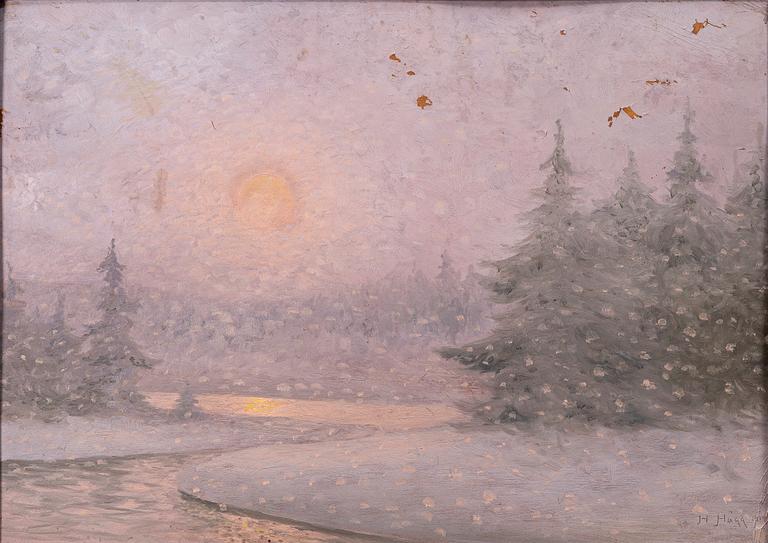 Herman Hägg, Winter motif.
