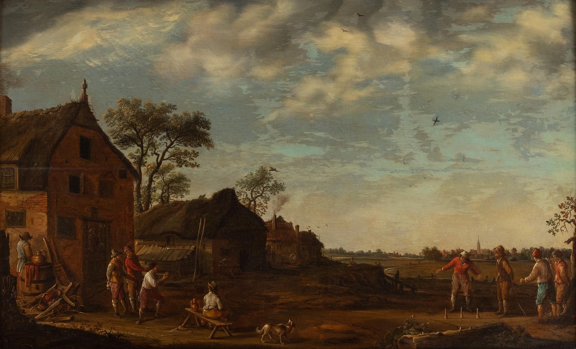 Egbert van Heemskerk, hans efterföljd, olja på pannå.