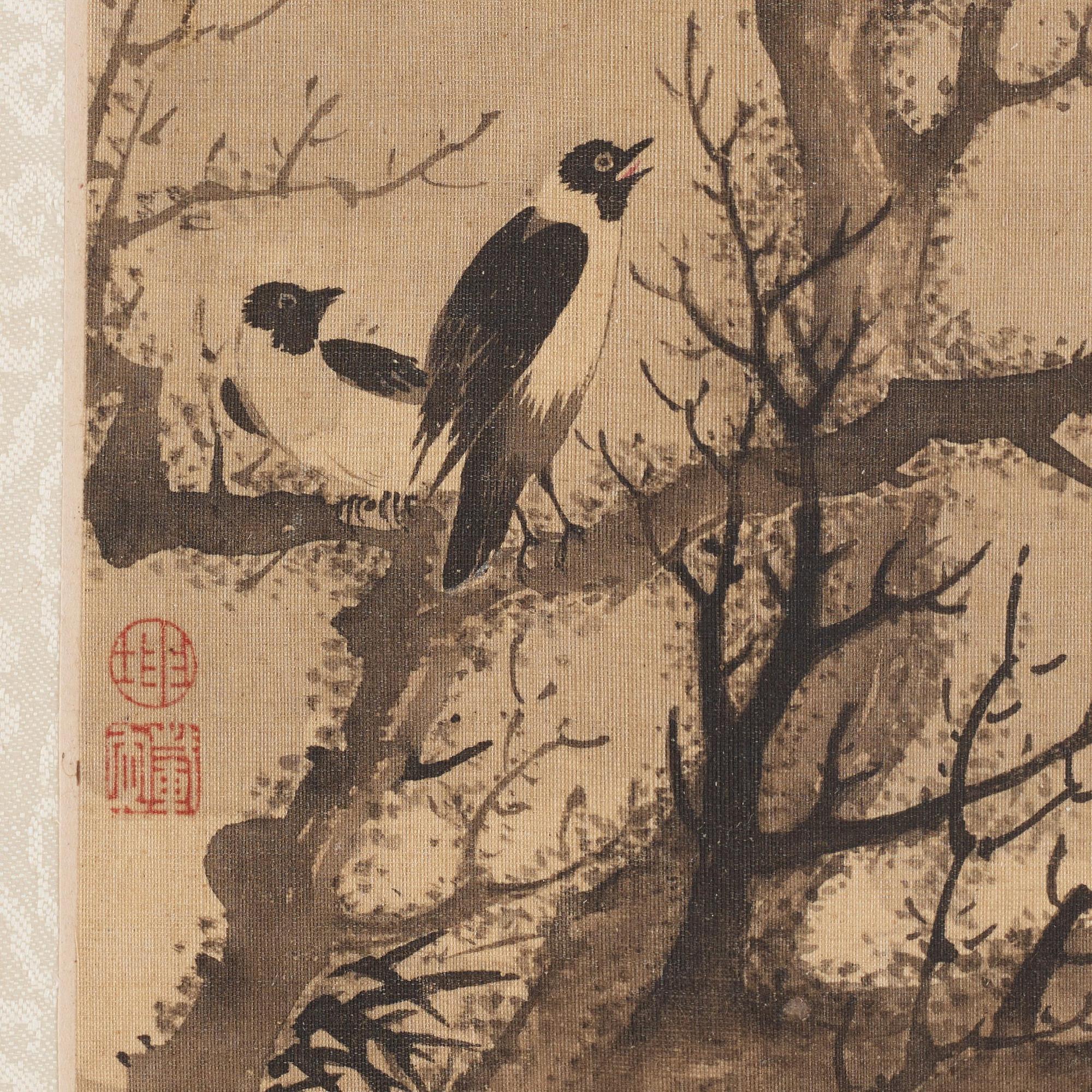 An album with 12 paintings by Qing dynasty artists, circa 1900. Attributed to Zhang Jian, Shou Ping, Yang Jin, after.