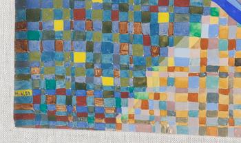 WEDEL, NILS, gouache, monogramsign o dat -50.