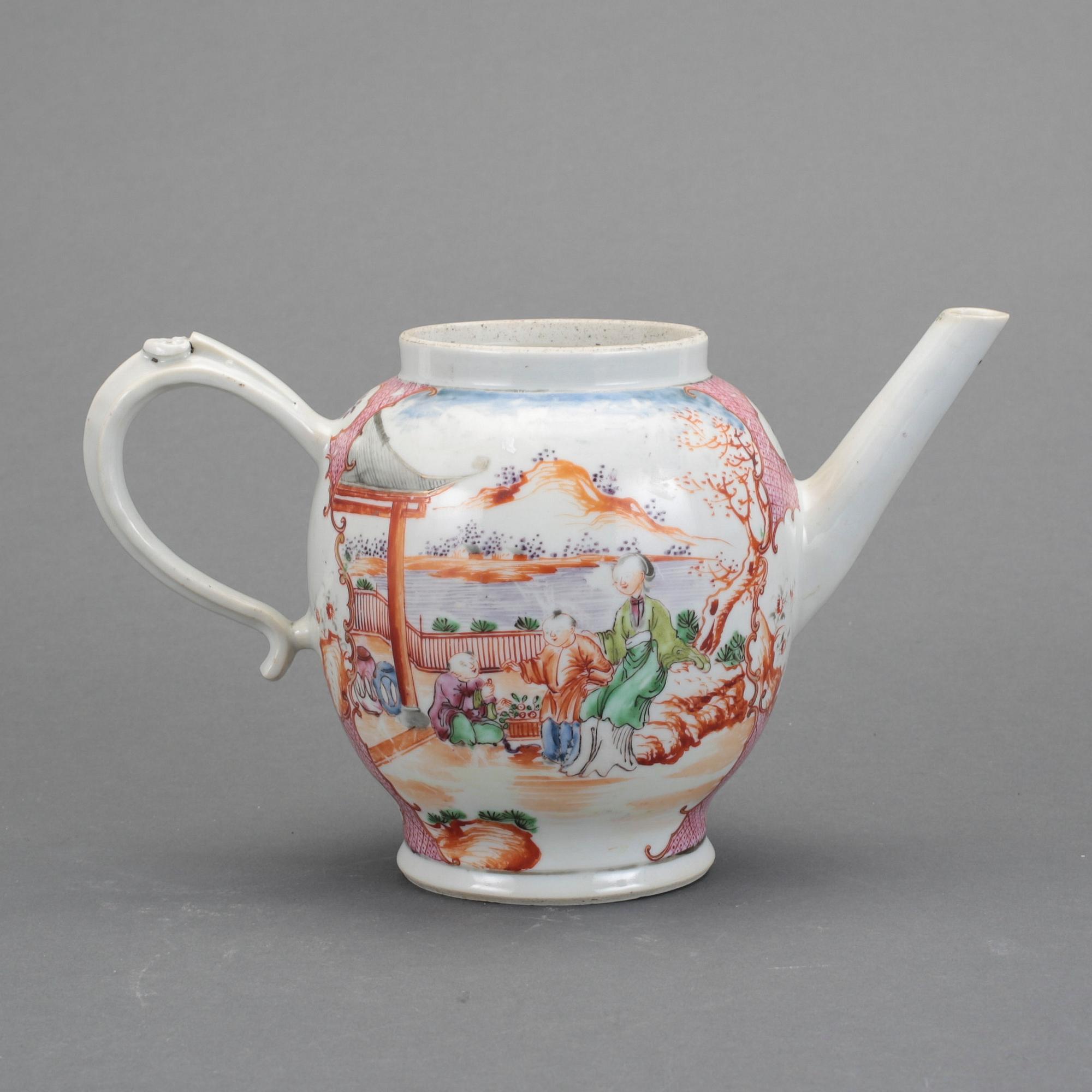 TEKANNA, porslin, Kina, 1700-tal.