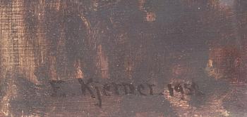 Esther Kjerner, Still Life with Yellow Roses.