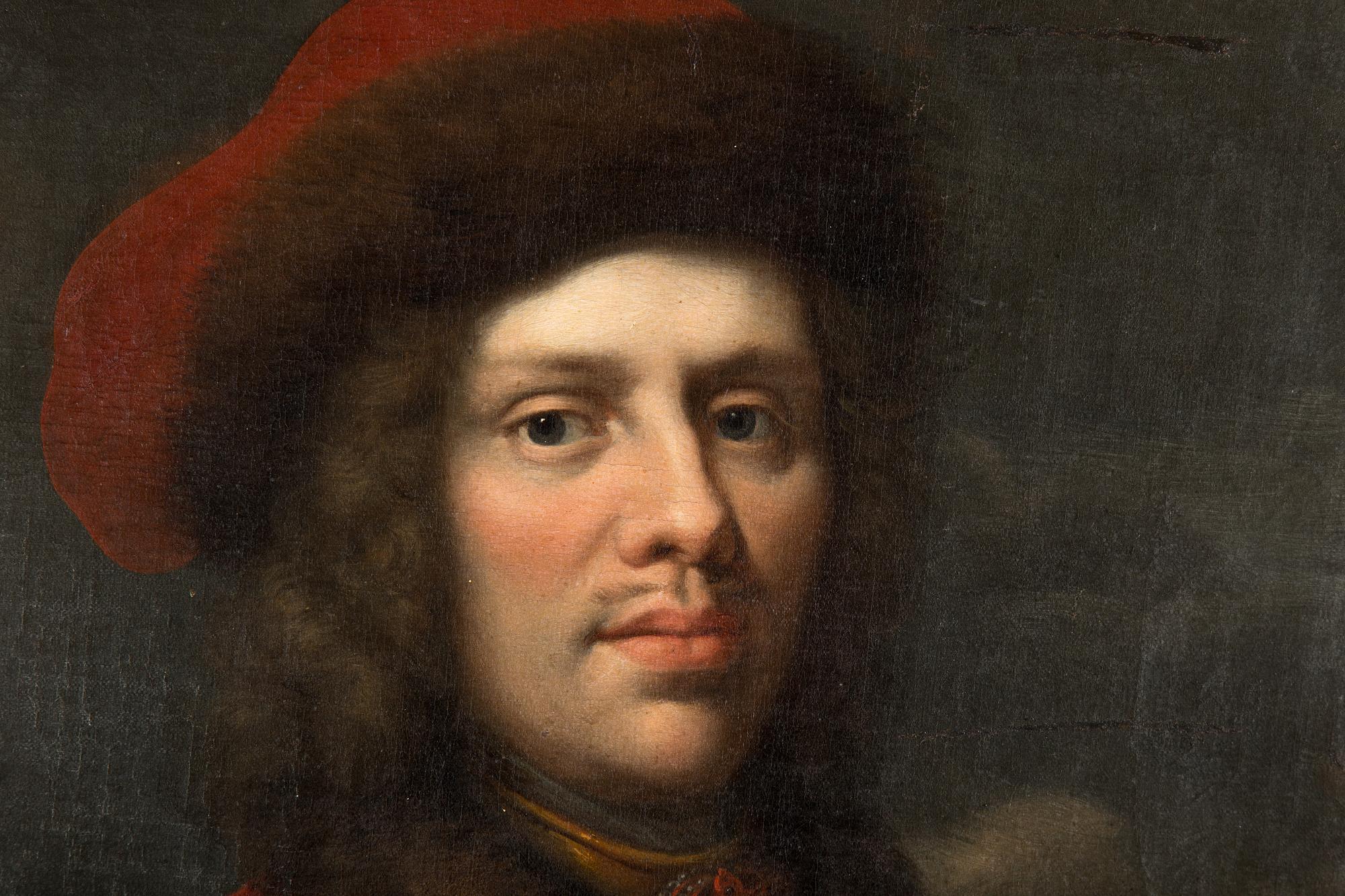 DAVID RICHTER D Ä, attributed to. Portrait, oval 89 x 67 cm. Unsigned.