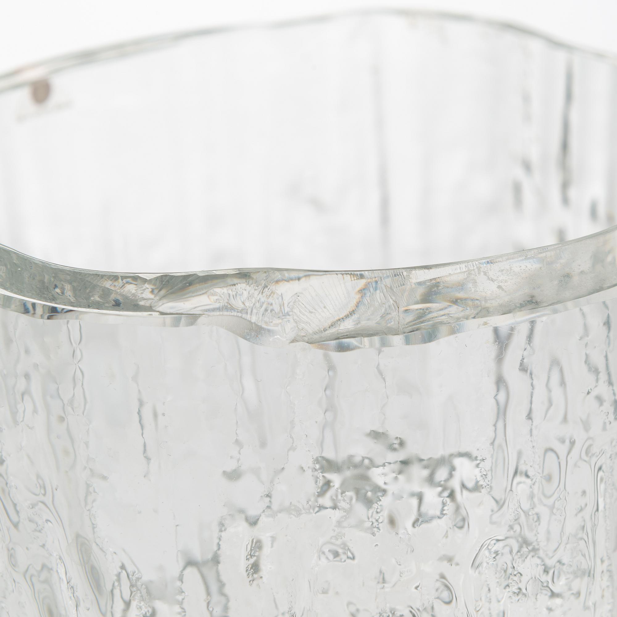 Tapio Wirkkala,  vas, glas, "Alpina", signerad Tapio Wirkkala 3546. Iittala, 1967-74.