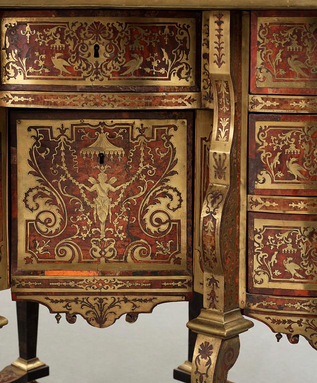 A French Baroque Bureau Mazarin desk, circa 1700, circle of Nicolas Sageot (1666-1731).