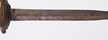 A Swedish infantry officer's sword from around the year 1800.