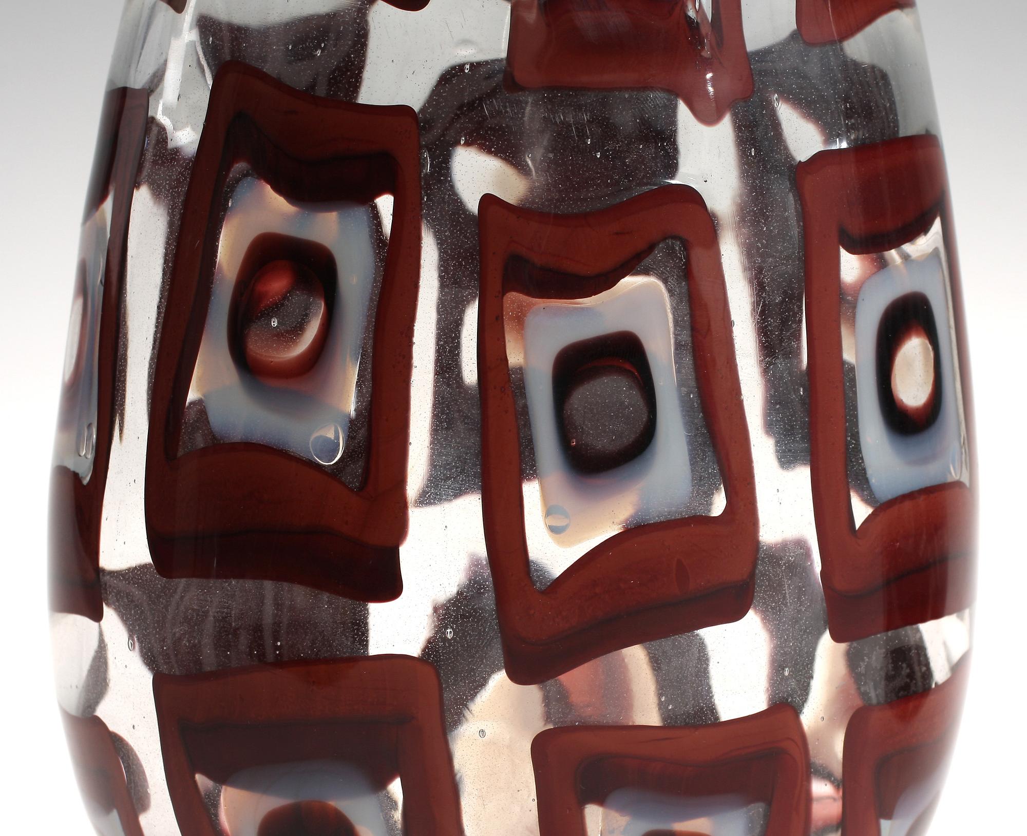 VASER, ett par, glas, troligen Murano, Italien.